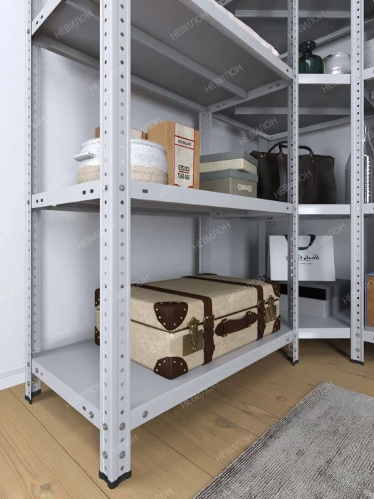 Стеллаж угловой МС 2500х1200х1200/300 мм 6 ярусов