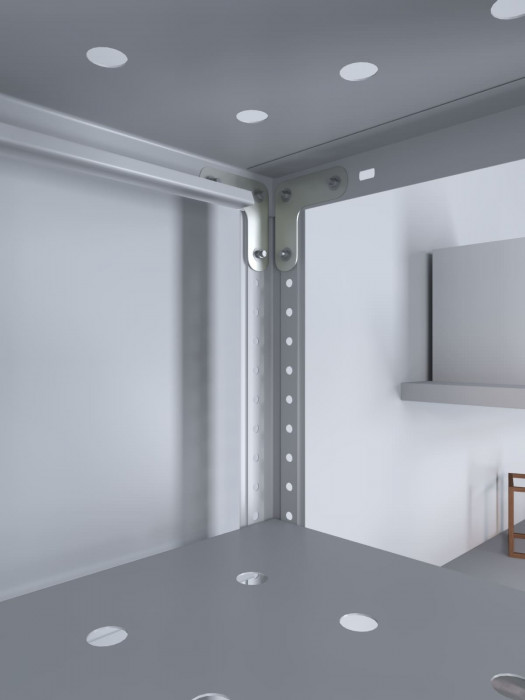 Стеллаж ТС Лайт 2000х700х400 с 7 перфорированными полками