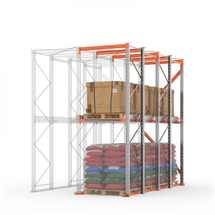 Стеллаж набивной паллетный ДС 4000х4200х1050 (85.1.5) 1 ярус