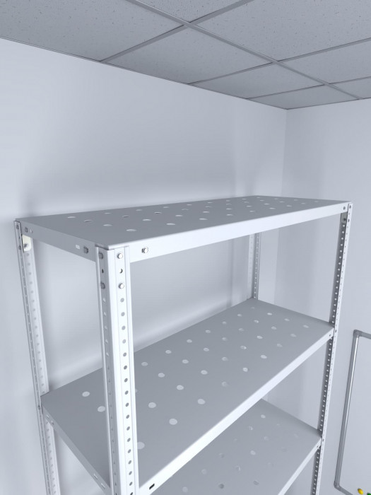 Стеллаж ТС Лайт 2200х1200х800 с 6 перфорированными полками
