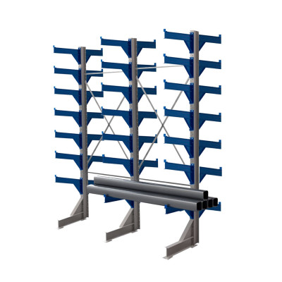 Стеллаж консольный двухсторонний КТр 4000х3360х2600 (1200) 7 ярусов