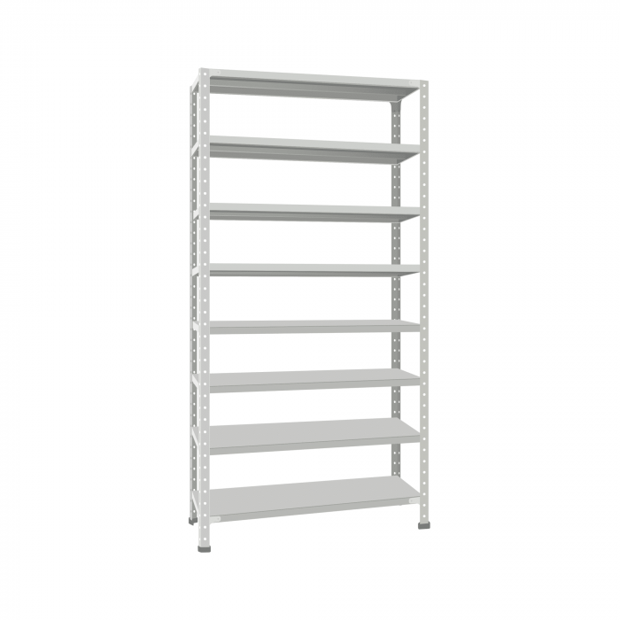 Стеллаж СТ-012 2500х1000х500 с 8 цинк полками до 140 кг