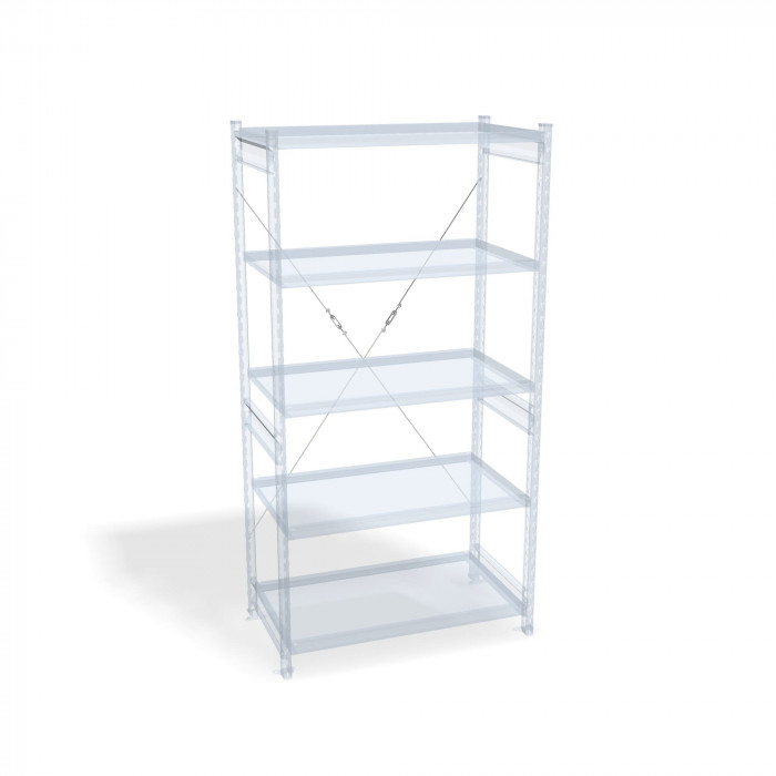 Стеллаж СТ-031 цинк 2491х1300х600 5 полок до 250 кг