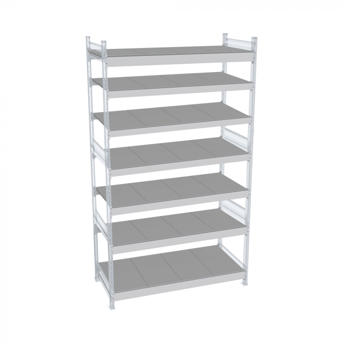 Стеллаж СТ-023 2000х1500х800 с 7 ярусами (рамы и настил - цинк)