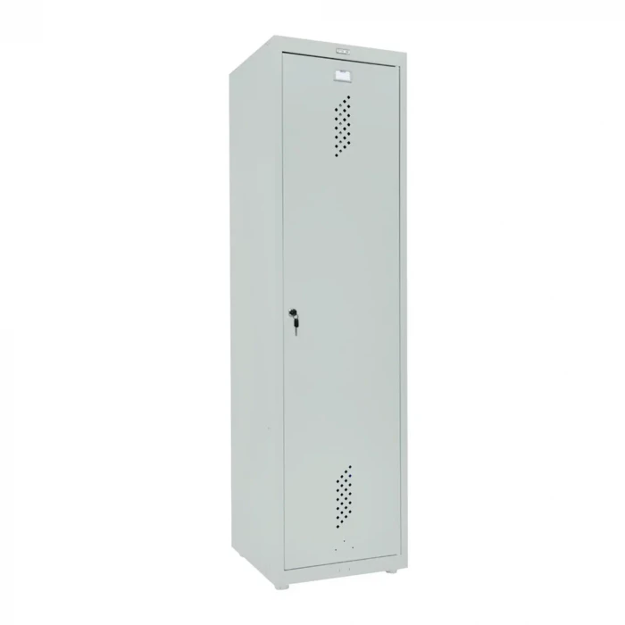 Шкаф металлический хозяйственный светло-серый
