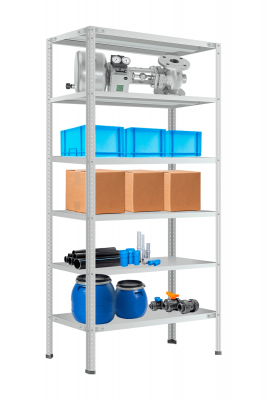 Стеллаж МС-900 2000х1000х500 мм 6 полок