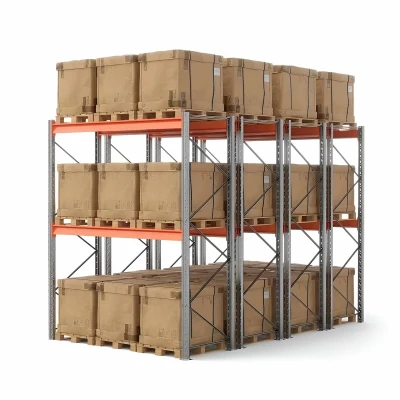 Стеллаж двойной глубины 3500х2700х1100 до 2430 кг / до 12670 кг секция