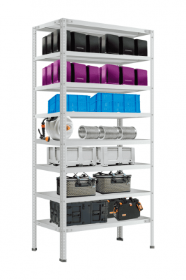 Стеллаж СТФУ 1038-2,2 2200х1000х300 мм 8 полок
