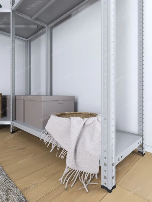 Стеллаж угловой МС 2500х1600х1600/400 мм 3 яруса