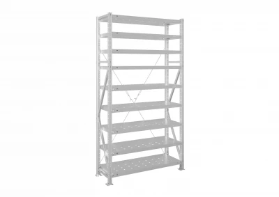 Стеллаж металлический MS U 2500х1500х500 9 полок перфорированные до 150 кг