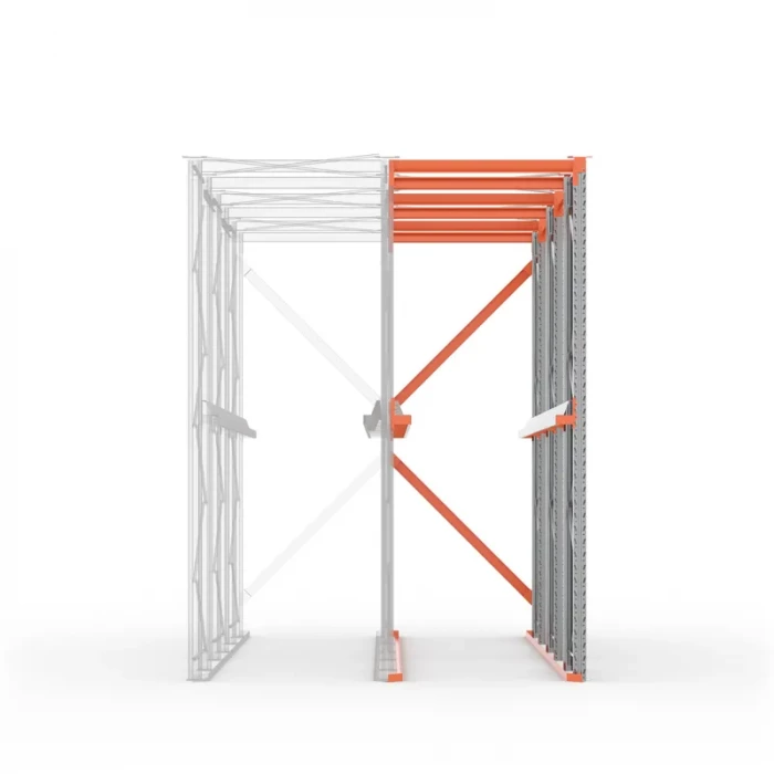 Стеллаж набивной паллетный ДС 4000х5000х1000 (85.1.5) 1 ярус