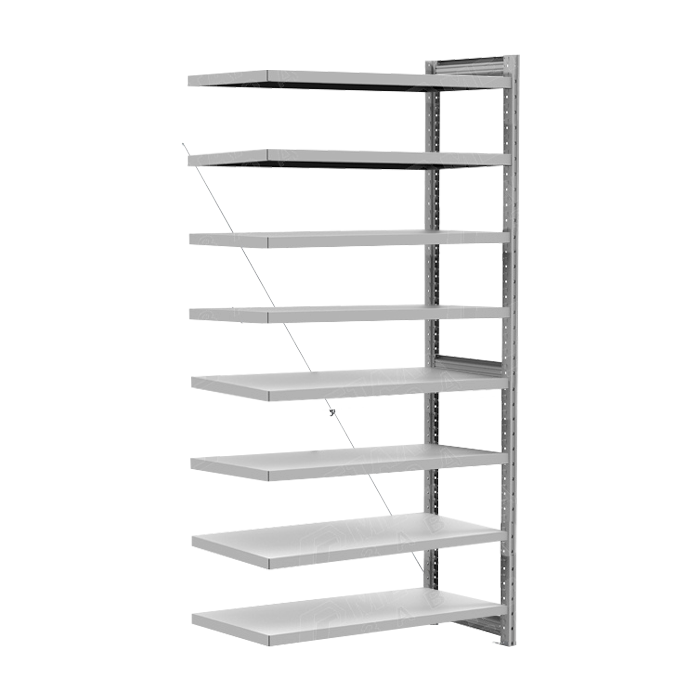 Стеллаж СКУ 2060х1266х400 с 8 полками ОС