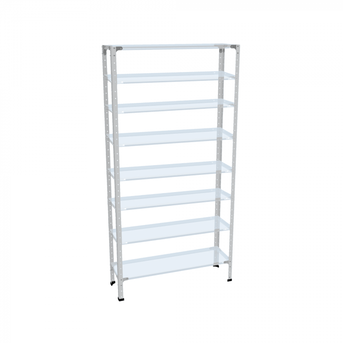 Стеллаж СТ-012 2200х1000х500 с 8 цинк полками до 200 кг