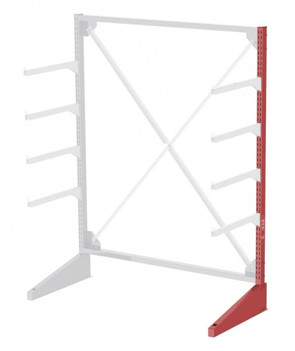 Стеллаж консольный односторонний Sortex 1920х1634х720 4 яруса
