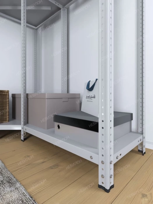 Стеллаж угловой МС 2500х1300х1300/400 мм 3 яруса