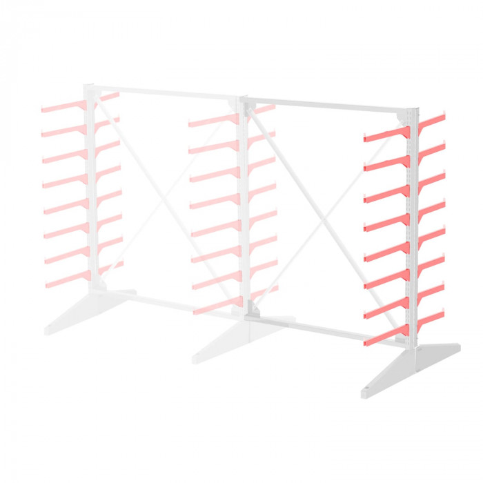 Стеллаж консольный двухсторонний Sortex 1920х1587х1280 8 яруса ДС