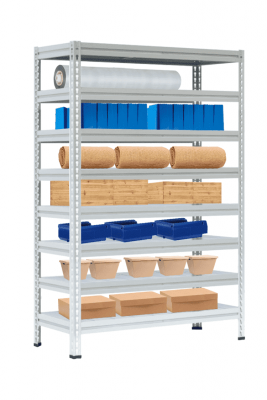 Стеллаж МС-Т 2000х1551х632 мм 8 ярусов настил металл