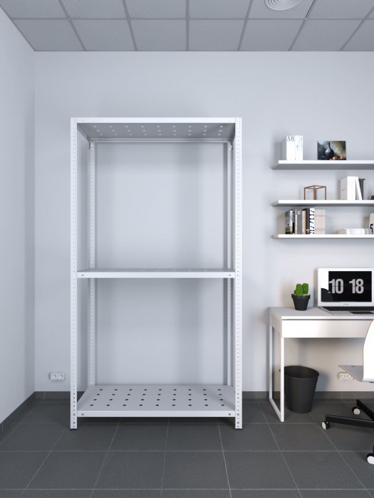 Стеллаж ТС Лайт 2000х1000х800 с 3 перфорированными полками