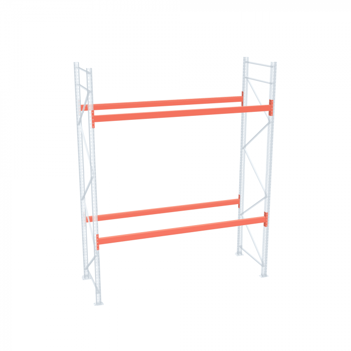 Стеллаж палетный ДиКом СП 2000х1800х1000 с 2 ярусами до 3300 кг / до 1650 кг на паллет П-70