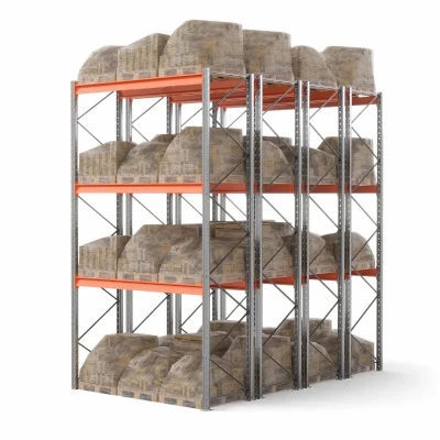 Стеллаж двойной глубины 5000х2700х1100 до 3250 кг / до 12670 кг секция