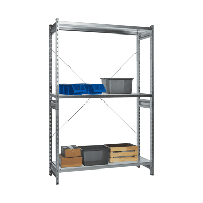 Стеллаж СТ-031 цинк 2279х1000х600 3 полки до 300 кг