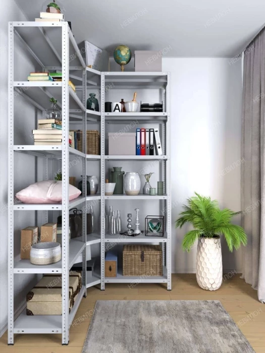 Стеллаж угловой МС 2200х1500х1500/600 мм 6 ярусов