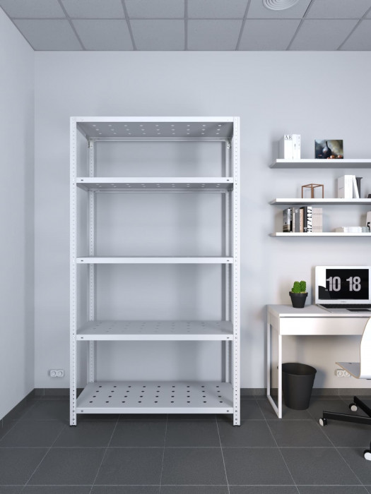 Стеллаж ТС Лайт 1800х1200х500 с 5 перфорированными полками