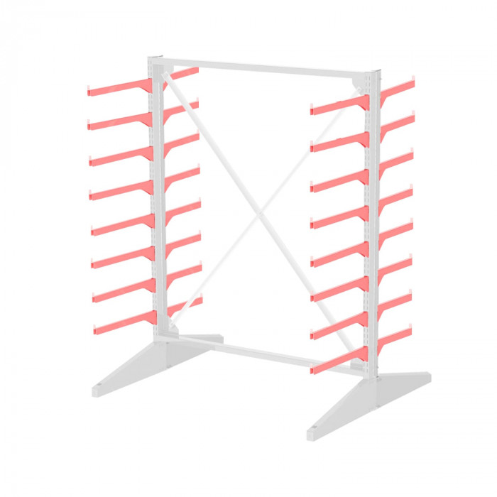 Стеллаж консольный двухсторонний Sortex 1920х1634х1280 8 ярусов