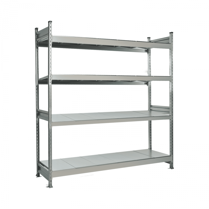 Стеллаж СТ-023 1800х2100х800 с 4 ярусами (рамы и настил - окрас)