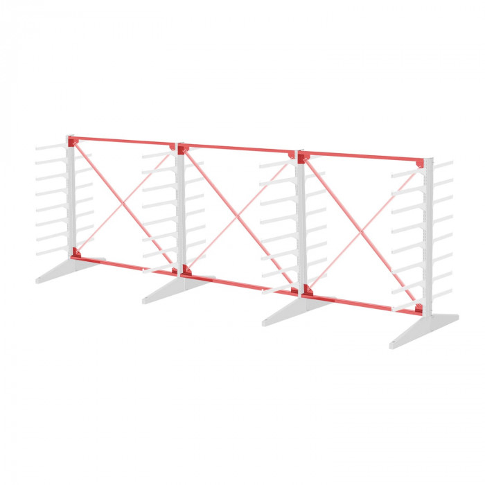 Стеллаж консольный двухсторонний Sortex 1920х4808х1280 8 ярусов