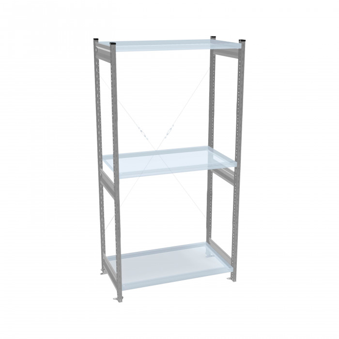 Стеллаж СТ-031 цинк 2067х1000х800 3 полки до 200 кг