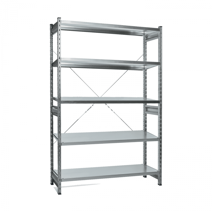 Стеллаж СТ-031 цинк 2067х1300х500 5 полок до 200 кг